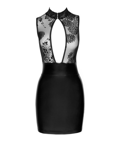 (SALE) Сукня Noir Handmade F241 Short dress with powerwetlook skirt and tulle top - M - Фото №5