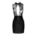 (SALE) Сукня Noir Handmade F241 Short dress with powerwetlook skirt and tulle top - M - Фото №5
