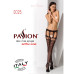 Еротичні колготки-бодістокінги Passion S025 One Size, Black, імітація ажурних панчішок з пояском - Фото №7