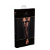 Панчохи Noir Handmade F243 Tulle stockings with patterned flock embroidery - 3XL - Фото №6