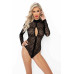 (SALE) Боді Noir Handmade F287 Leopard flock bodysuit with long sleeves - M - Фото №4