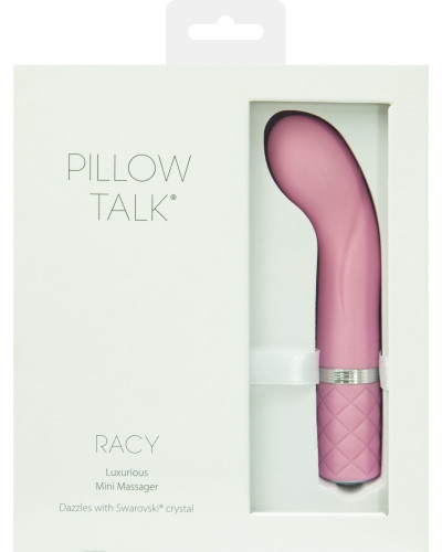Розкішний вібратор Pillow Talk - Racy Pink з кристалом Сваровські для точки G, подарункове паковання - Фото №9