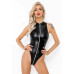 Боди Noir Handmade F294 Powerwetlook bodysuit with front zipper - XL - Фото №1