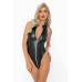 Боди Noir Handmade F294 Powerwetlook bodysuit with front zipper - XXL - Фото №5