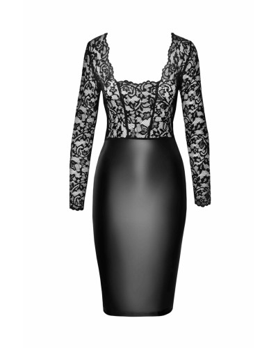 Сукня Noir Handmade F295 Euphoria lace and wetlook midi dress - 3XL - Фото №4