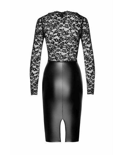 Сукня Noir Handmade F295 Euphoria lace and wetlook midi dress - 3XL - Фото №5