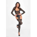 Боди Noir Handmade F296 Psyche bodysuit of lace and wetlook - L - Фото №3