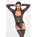 Боди Noir Handmade F296 Psyche bodysuit of lace and wetlook - L - Фото №5