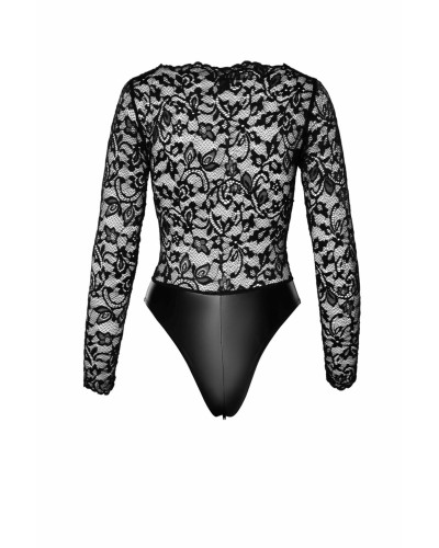 Боди Noir Handmade F296 Psyche bodysuit of lace and wetlook - L - Фото №7