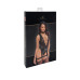 Боді Noir Handmade F297 Libido Deep-V bodysuit with collar, pearl chain and garter - S - Фото №6