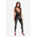 Комбінезон Noir Handmade F298 Libido Deep-V catsuit with collar and pearl chain - M - Фото №1