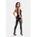 Комбінезон Noir Handmade F298 Libido Deep-V catsuit with collar and pearl chain - M - Фото №2