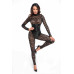 Комбинезон Noir Handmade F299 Enigma lace catsuit with underbust bodice - 3XL - Фото №1