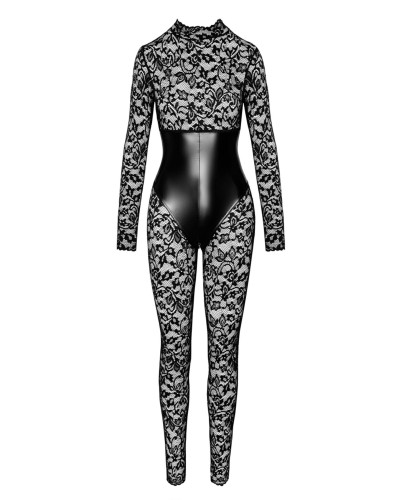 Комбинезон Noir Handmade F299 Enigma lace catsuit with underbust bodice - 3XL - Фото №5