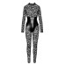 Комбинезон Noir Handmade F299 Enigma lace catsuit with underbust bodice - 3XL - Фото №5