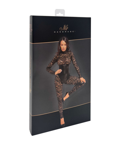 Комбинезон Noir Handmade F299 Enigma lace catsuit with underbust bodice - 3XL - Фото №7