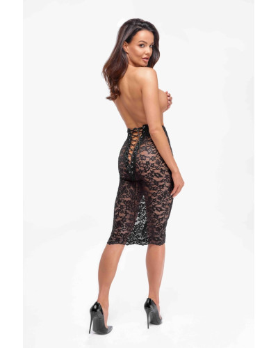 Спідниця Noir Handmade F302 Ambivalence lace up midi skirt - M - Фото №3