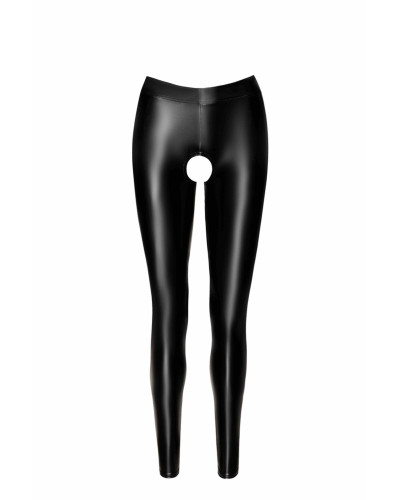 Легінси Noir Handmade F304 Taboo wetlook leggings with open crotch and bum - S - Фото №4