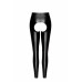 Лeггинсы Noir Handmade F304 Taboo wetlook leggings with open crotch and bum - L - Фото №5