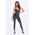 Комбинезон Noir Handmade F306 Mirage catsuit with jewelry rhinestone chain adorning the back - L - Фото №1