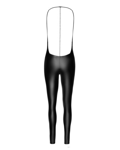 Комбинезон Noir Handmade F306 Mirage catsuit with jewelry rhinestone chain adorning the back - L - Фото №6