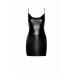 Платье Noir Handmade F307 Mirage wetlook mini dress with jewelry rhinestone chain - S - Фото №4