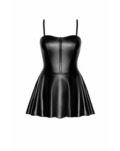 Платье Noir Handmade F308 Dreamer wetlook corset mini dress with front zipper - L - Фото №5