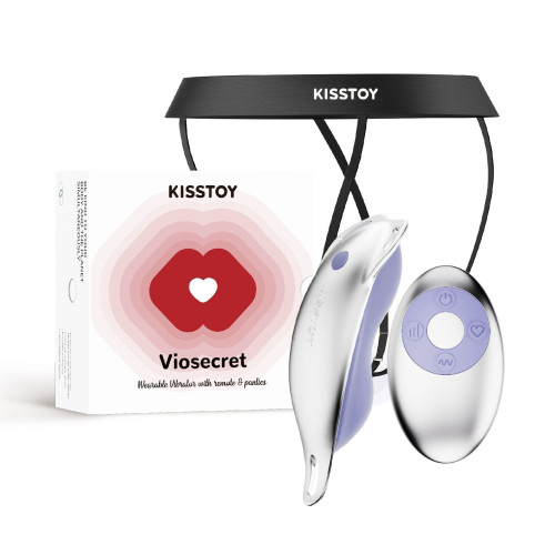 Вібратор у трусики KISSTOY Viosecret, пояс для фіксації та пульт ДК у комплекті