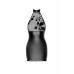 Сукня Noir Handmade F311 Eros mini halter dress of flocked mesh and wetlook - L - Фото №4