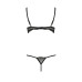 Комплект белья Passion Exclusive VALERY SET OpenBra L/XL, black, стрепи, трусики, открытый лиф - Фото №6
