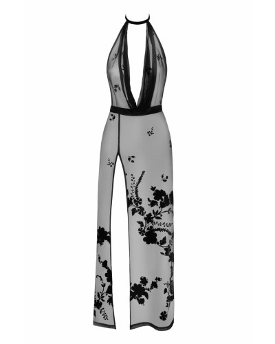 Платье Noir Handmade F312 Divinity long flocked mesh dress with open back - XXL - Фото №4