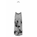 Платье Noir Handmade F312 Divinity long flocked mesh dress with open back - XXL - Фото №5