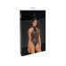 Боди Noir Handmade F314 Ego flocked mesh halter bodysuit - M - Фото №6