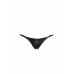 Трусики Noir Handmade P012 Wild crocodile wetlook thong with double opening - L - Фото №5