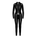 Комбінезон Noir Handmade F319 Caged wetlook catsuit with zippers and ring - S - Фото №5