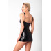 Сукня Noir Handmade F320 Starlet wetlook minidress with ring belt - 3XL - Фото №5