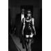Сукня Noir Handmade F320 Starlet wetlook minidress with ring belt - 3XL - Фото №6