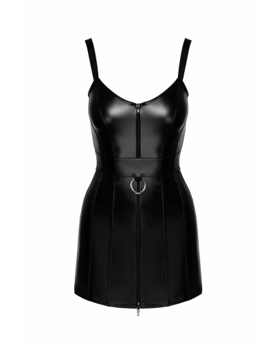 Сукня Noir Handmade F320 Starlet wetlook minidress with ring belt - 3XL - Фото №7
