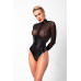 Боди Noir Handmade F321 Edge wetlook and mesh body with rings - XL - Фото №1