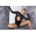 Боди Noir Handmade F321 Edge wetlook and mesh body with rings - XL - Фото №5