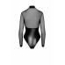 Боди Noir Handmade F321 Edge wetlook and mesh body with rings - XL - Фото №8
