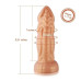 Силиконовый дилдо Hismith Slightly Curved Silicone Dildo Monster Series - Фото №2