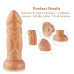 Силиконовый дилдо Hismith Slightly Curved Silicone Dildo Monster Series - Фото №3