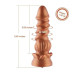 Силиконовый дилдо Hismith Spiral Grain Silicone Dildo Monster Series - Фото №2