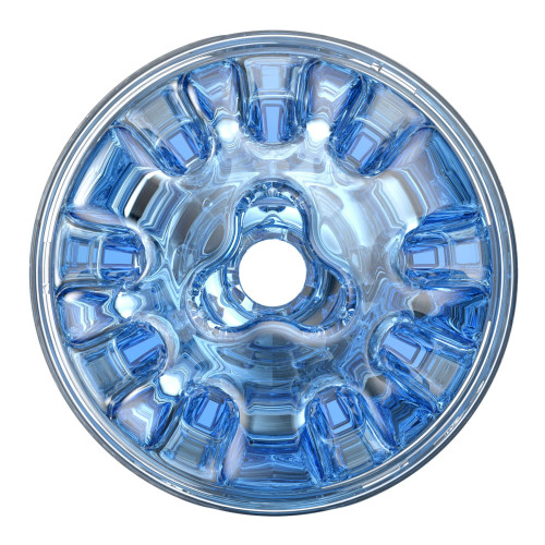 Мастурбатор Fleshlight Quickshot Turbo Blue Ice, компактний, наскрізний, підійде для пар та мінету