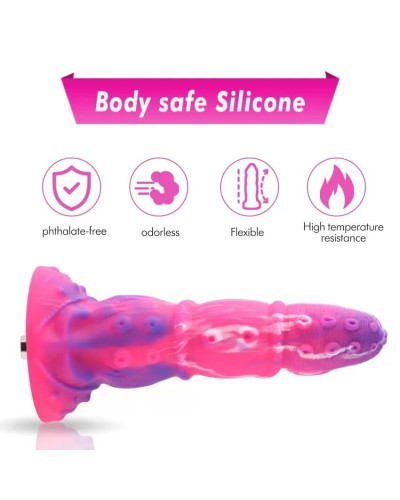 Силиконовый дилдо Hismith Silicone Tentacle Dildo Monster Series - Фото №5