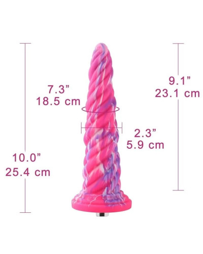 Силіконовий дилдо Hismith Awl Shape Silicone Dildo Monster Series - Фото №2