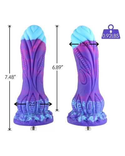 Силіконовий дилдо Hismith 7.48" Silicone Dildo HSA140 Monster Series - Фото №2