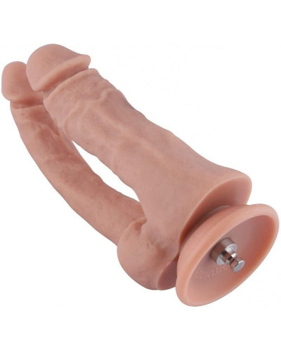 Подвійний фалоімітатор Hismith 9.8" Double Penetrator Silicone Dildo - Фото №1