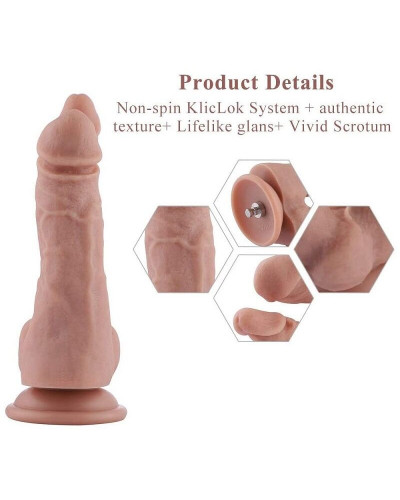 Подвійний фалоімітатор Hismith 9.8" Double Penetrator Silicone Dildo - Фото №3